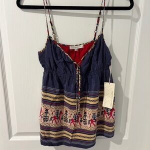 Corey Lynn Calter Multicolor Patterned Top for Anthropologie